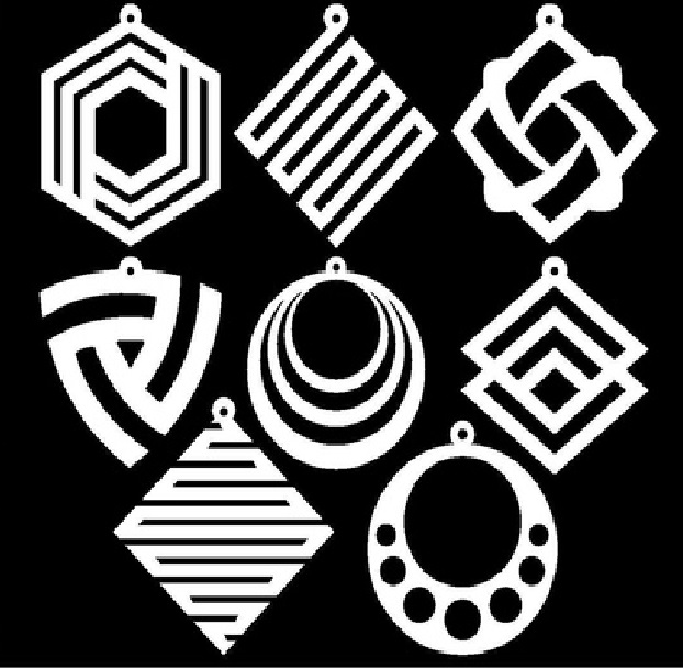 Laser Cut Earring Layout Dxf File Free Download Free Vector For Laser Cutting